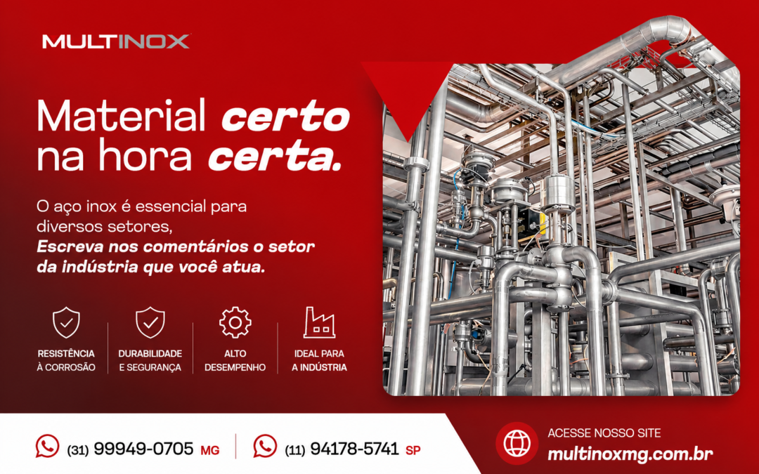 Aço Inox para Indústria: Qualidade, Durabilidade e Segurança para os Mais Diversos Segmentos