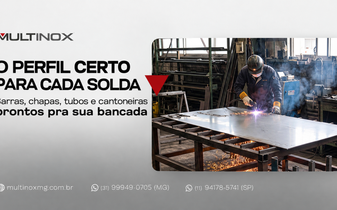 Aço Inox para Indústria: perfis, chapas e soluções | Multinox